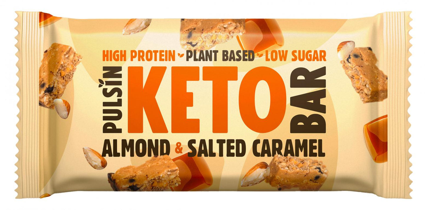 Plant Based Keto Bar Almond & Salted Caramel 18 x 50g CASE