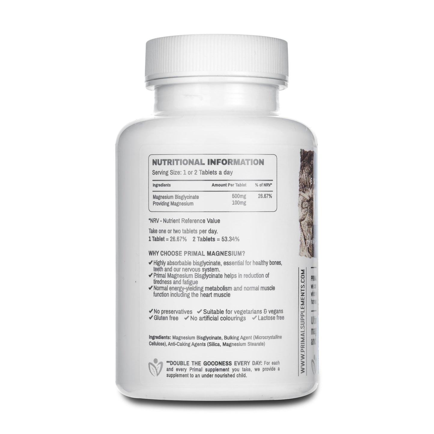 Primal Supplements Magnesium Bisglycinate
