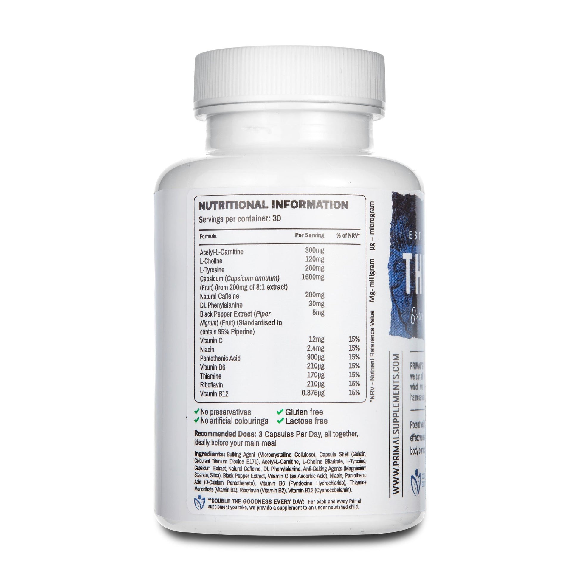 Primal Supplements Thermogenic Fat Burner
