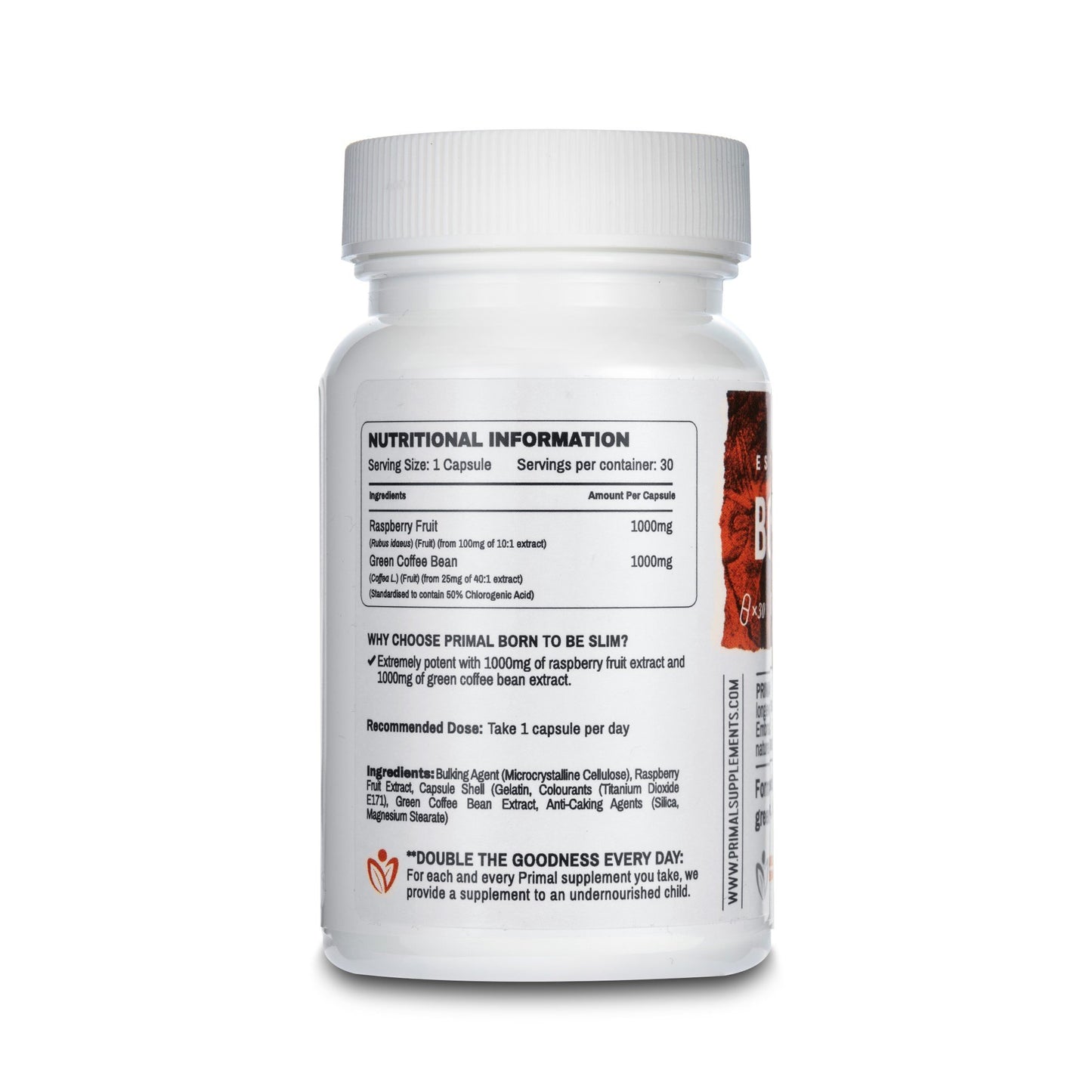 Primal Supplements Born To Be Slim (coffee &amp; Raspberry)