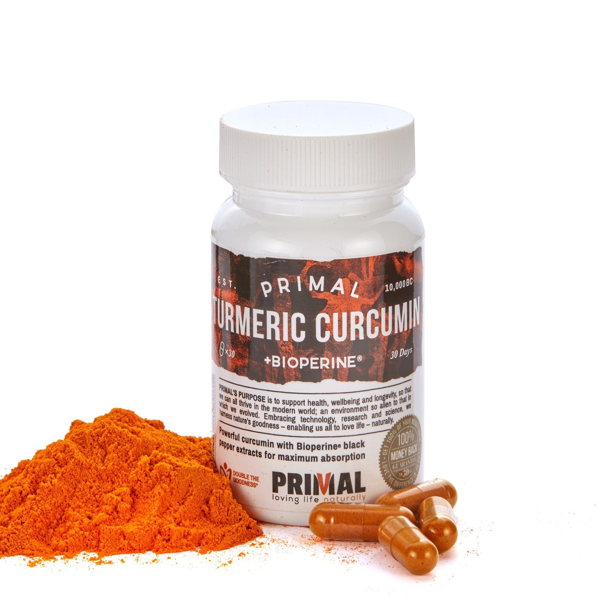 Primal Supplements Turmeric Curcumin