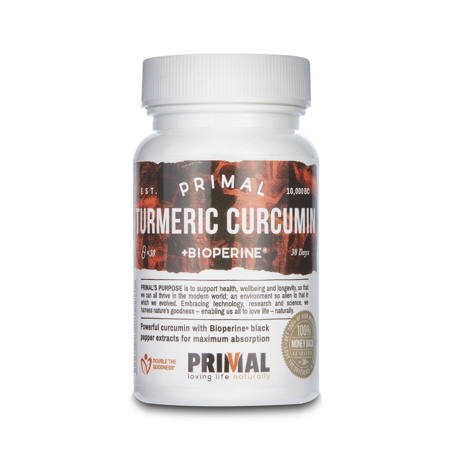 Primal Supplements Turmeric Curcumin