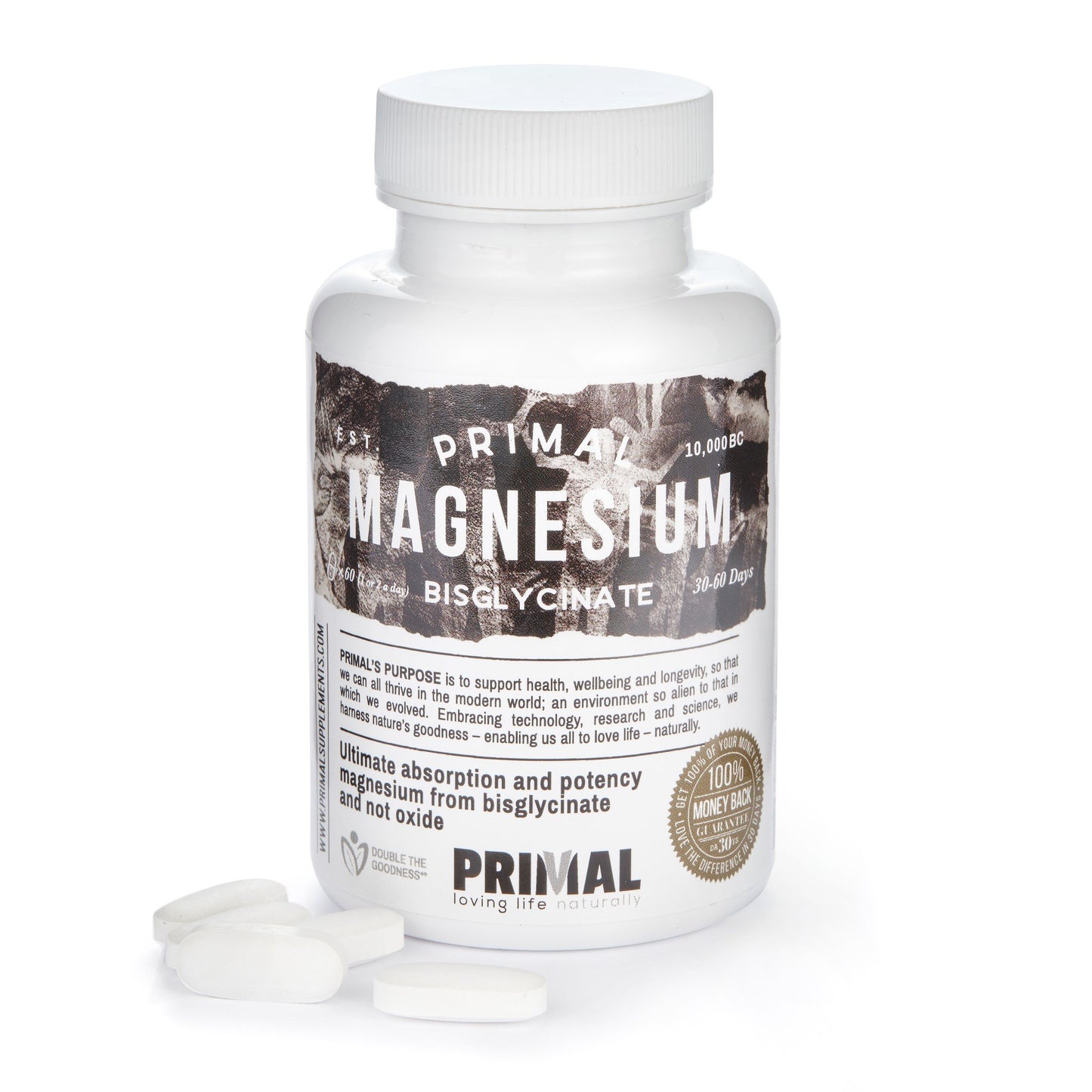 Primal Supplements Magnesium Bisglycinate