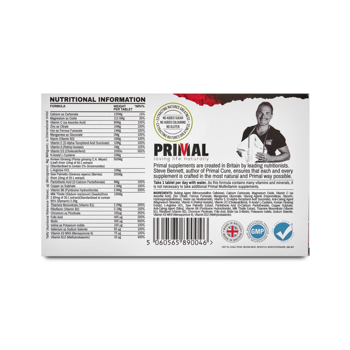 Primal Supplements Man 40+ (primal Multivitamin)
