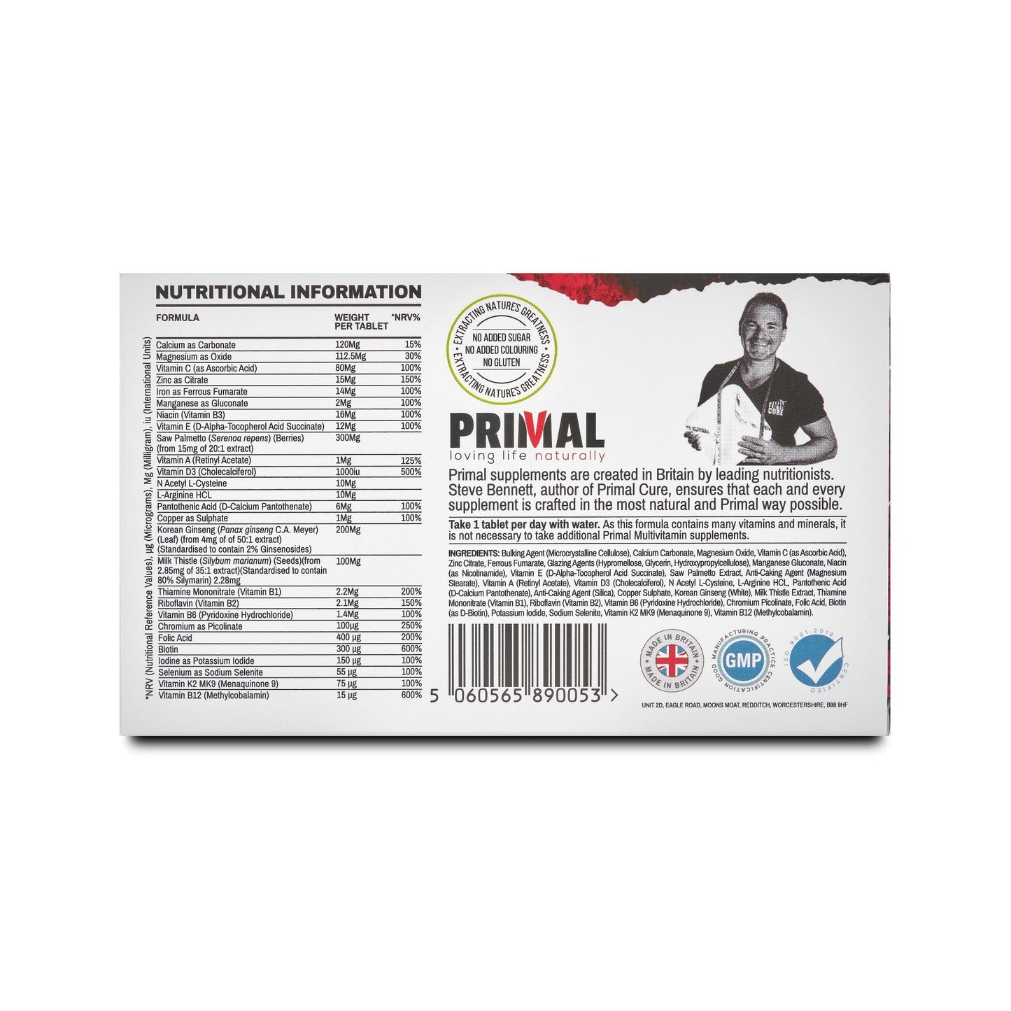 Primal Supplements Man 60+ (primal Multivitamin)
