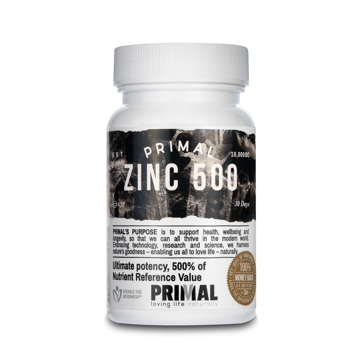 Primal Supplements Primal Zinc 500