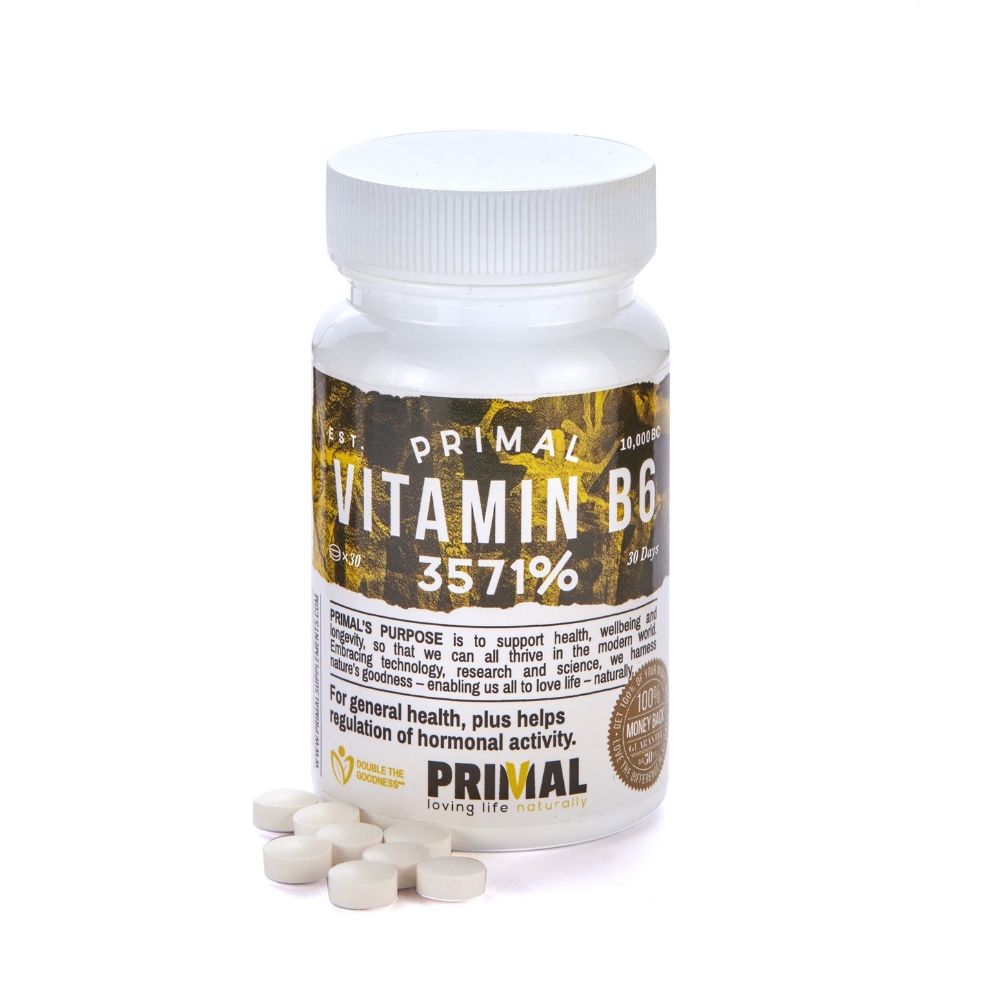 Primal Supplements Vitamin B6 (3571%)