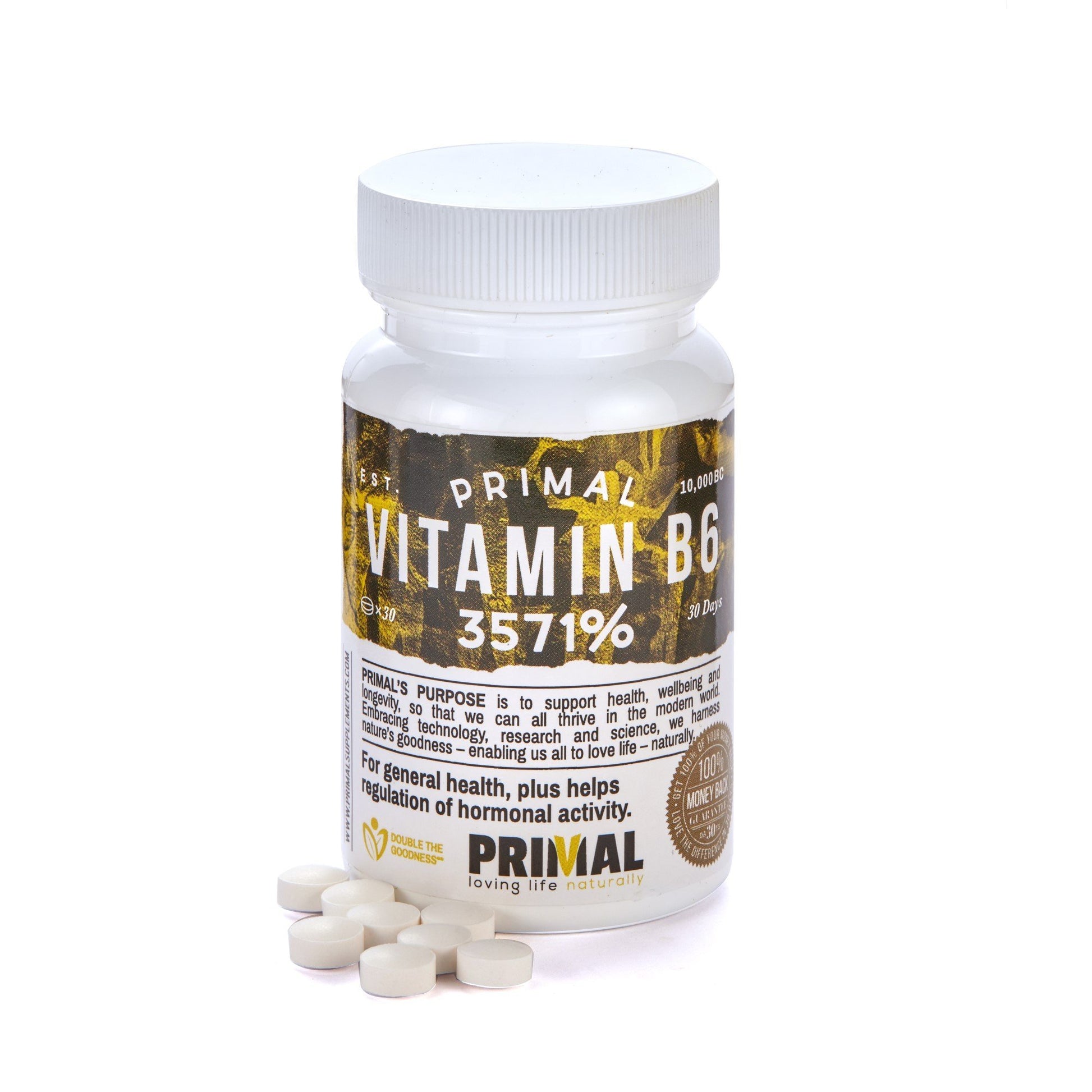 Primal Supplements Vitamin B6 (3571%)