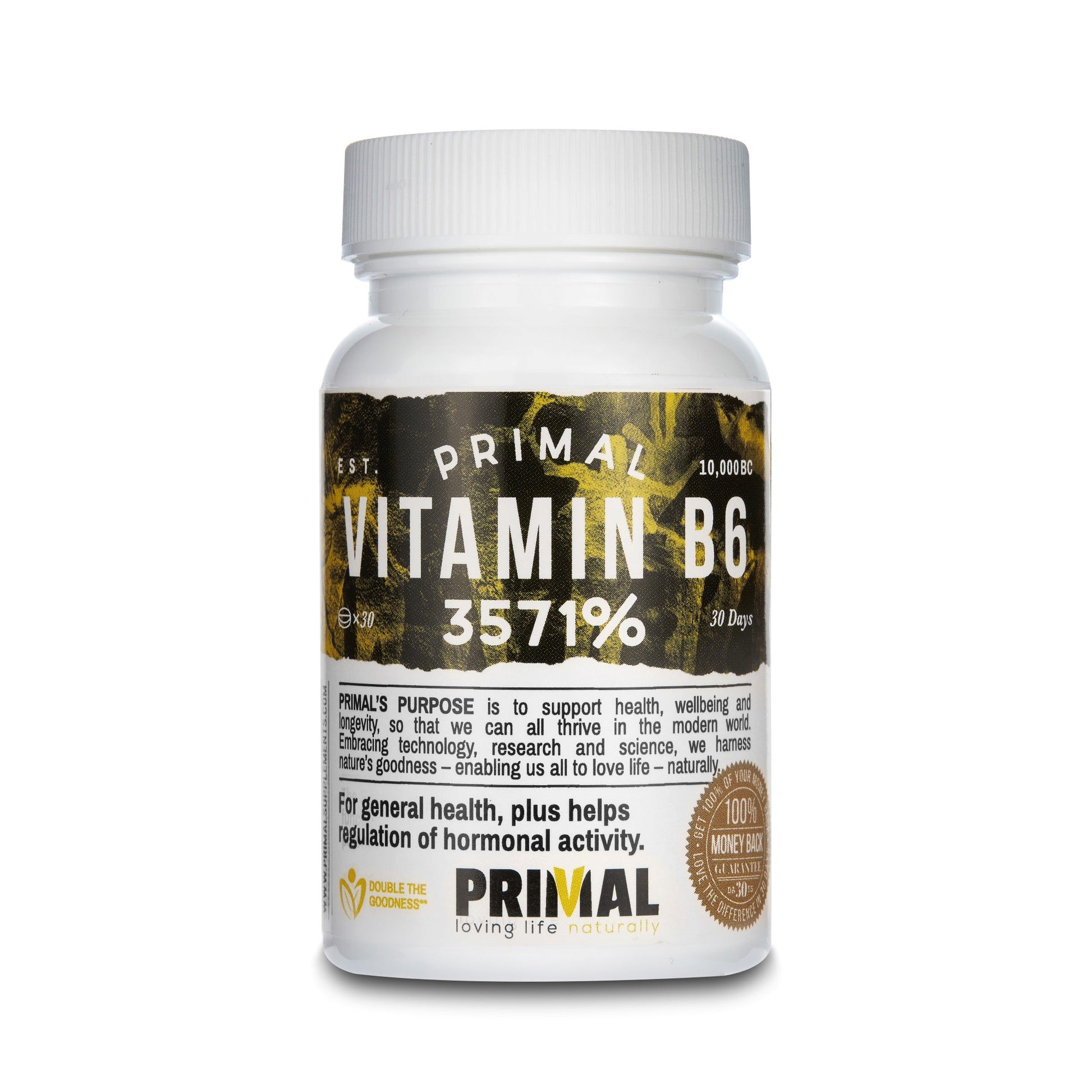 Primal Supplements Vitamin B6 (3571%)