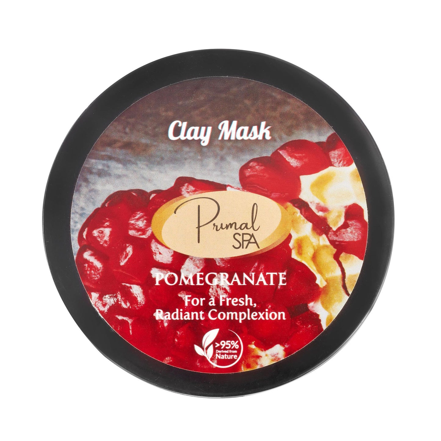 Natural Clay Mask Tub - Pomegranate