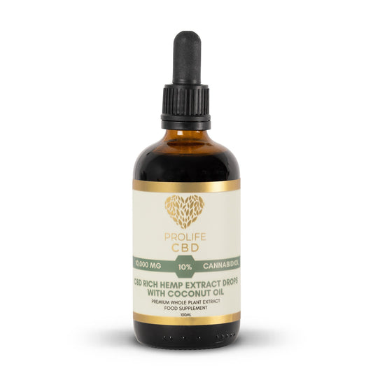 Prolife CBD Hemp Extract with Coconut Oil 10% - 100ml (10,000mg) #3