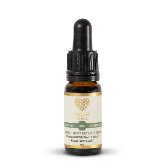 Prolife CBD Hemp Extract High Strength 20% with Coconut Oil - 10ml (2,000mg)