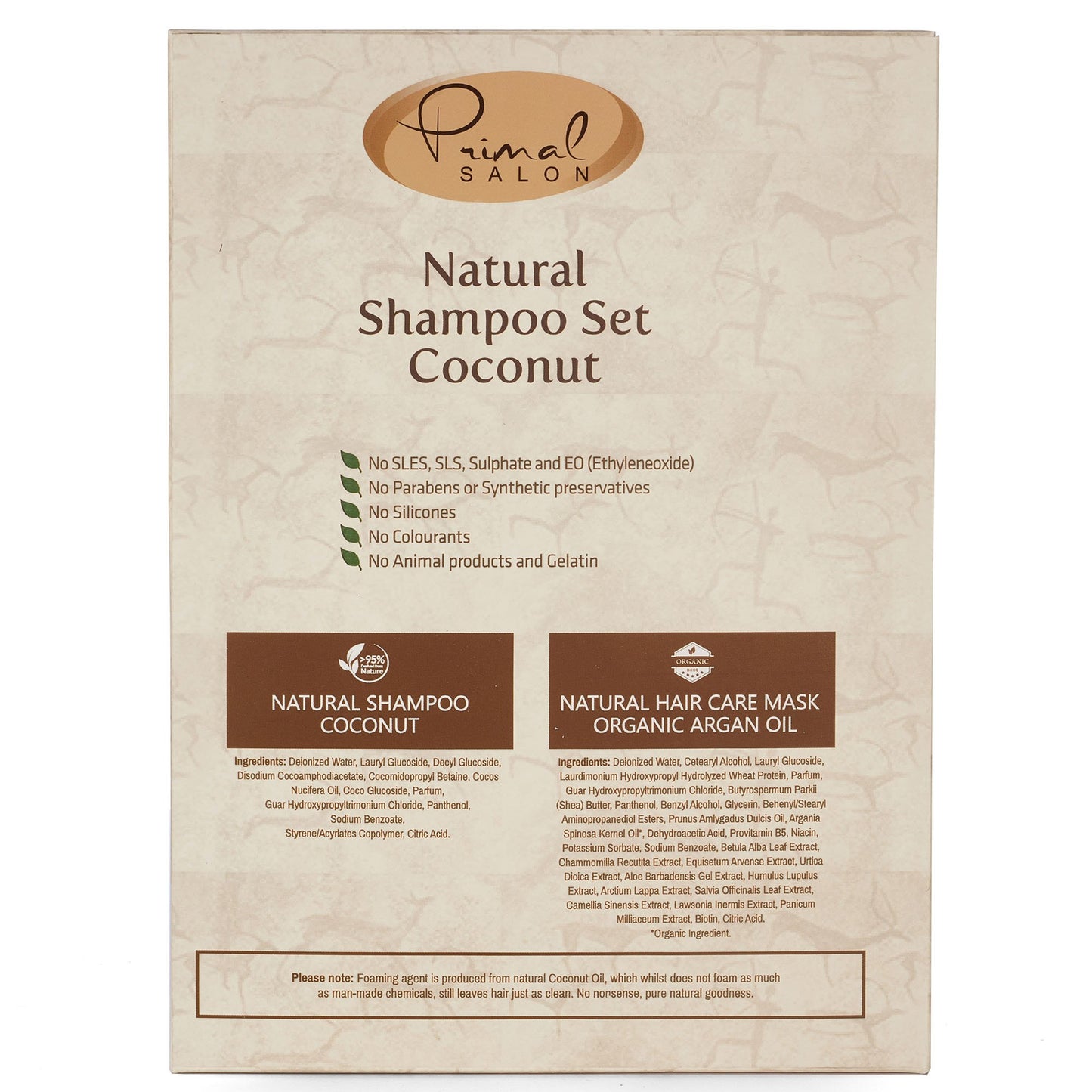 Coconut Shampoo and Argan Hair Conditioner Set