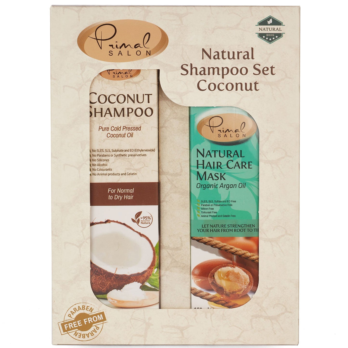 Coconut Shampoo and Argan Hair Conditioner Set