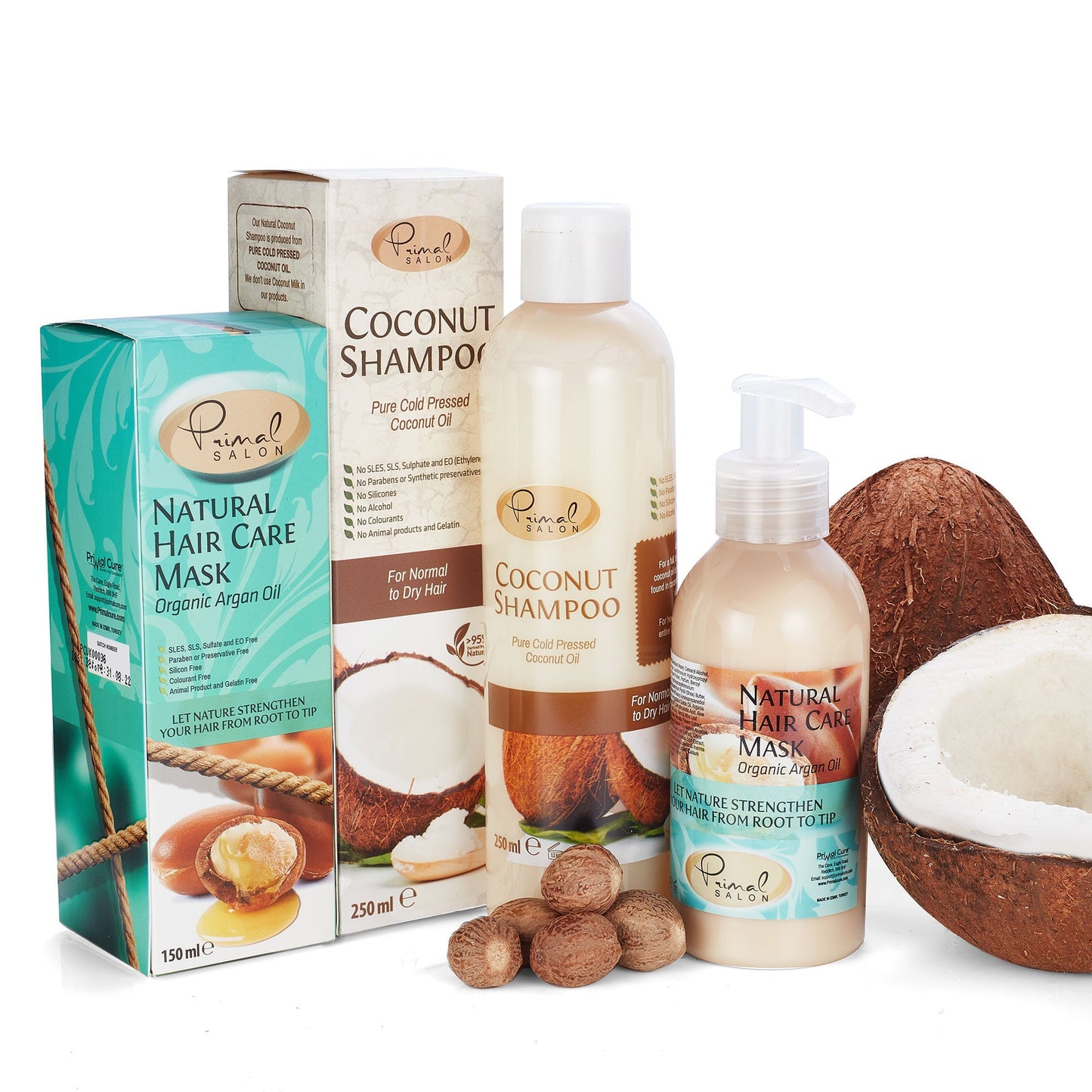Coconut Shampoo and Argan Hair Conditioner Set